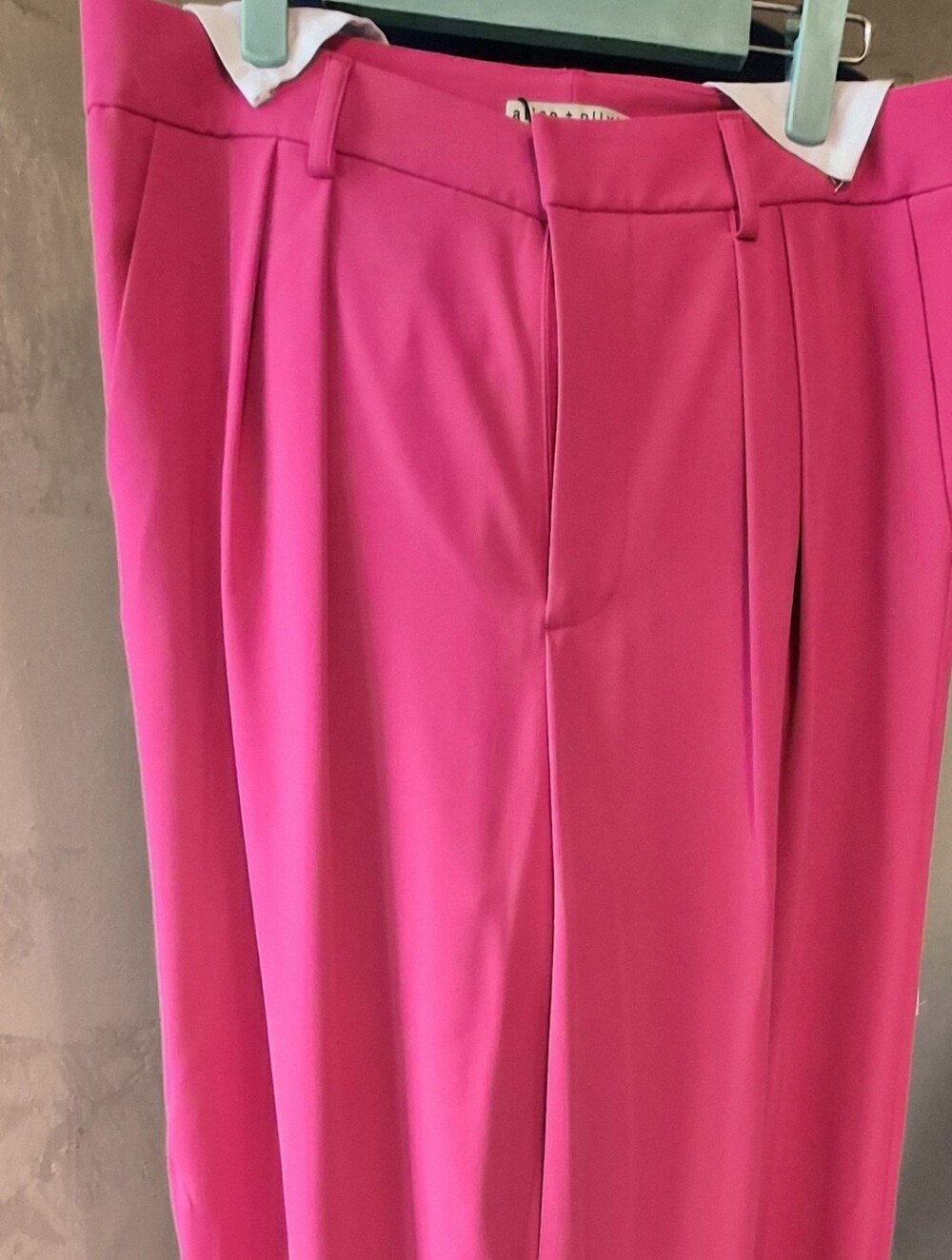 Alice + Olivia Fuchsia High-Waist Wide-Leg Trousers - Picture 15 of 15